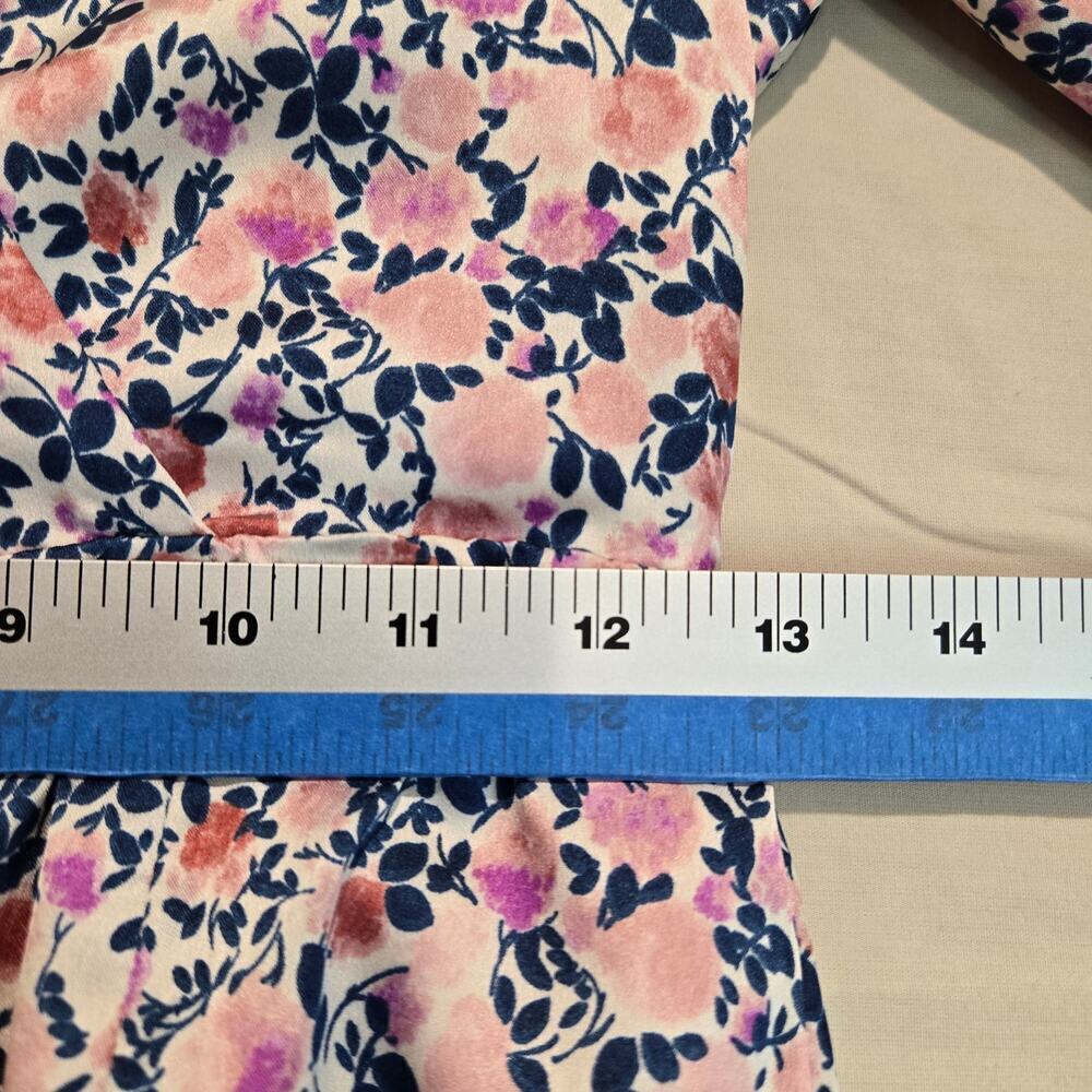Altar'd State Antoine Dress Long Sleeve Satin Floral Fairy Boho Feminine Sz XS - Picture 9 of 12